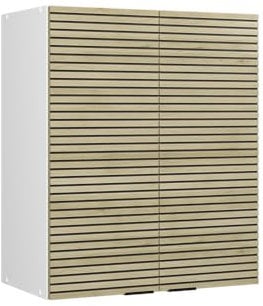 Vicco Küchenschränke Fame-Line, hängender Küchenschrank, Eiche Paneel, 60 cm