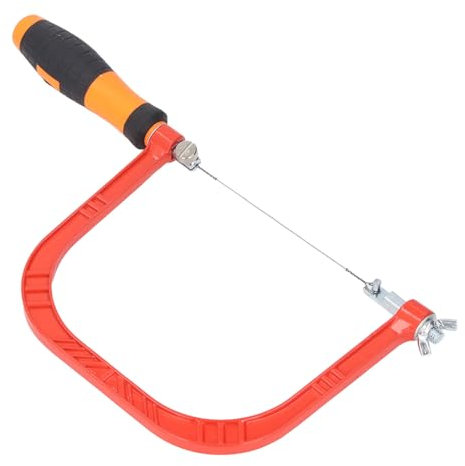 Marco de Sierra de Calar y Juego de 5 Hojas de Repuesto para Carpintería, Plástico y Caucho