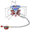 Bulin Camping Stove 5800 W, Gas Stove with 3 Ovens Even Heating, Adjustable Small Stainless Steel Windproof Non-Slip Portable Gas Burner Camping Stove for Outdoor Picnic Trekking Hiking