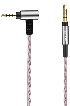 Earmax Cable equilibrado OCC de 4,4 mm, 2,5 mm a 3,5 mm, compatible con Sony MDR-100ABN 1A XB950BT 1ABT 1ADAC 1000X 1000XM2 1000XM3 1000XM4 1000XM5 ZX770BN CH700N H900N 0N H800. 0 ATH-MSR7 SR5 SR3