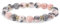 Gjinxi 2PCS Armband Damen 8mm Stein Kristall Perlenarmband Frauen Edelstein Perlen Chakra Armbänder Schutzstein Heilstein Glücksbringer für Freundin Steine Schmuck Partner Geburtstagsgeschenk