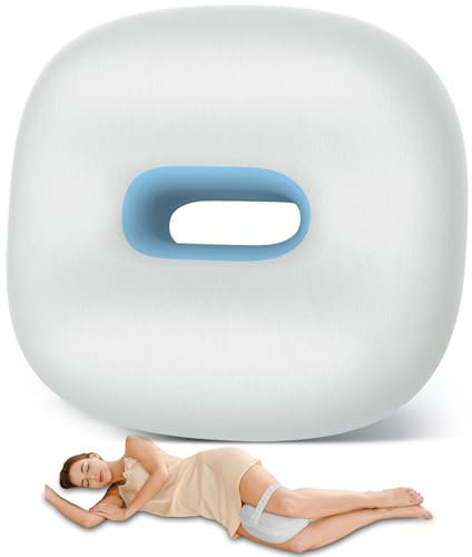 beslovo Kniekissen für Seitenschläfer, Memory Foam Beinkissen für Seitenschläfer, Zwischen Beinen Kissen zur Linderung von Hüft- und Rückenschmerzen - Seitenschläferkissen mit atmungsaktivem