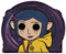 Occhi di Bottone Coraline Universo Parallelo Fantasy Oscuro Borsa/Portamonete Tasca con Zip per Monete e Porta Tessere, Viola