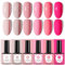 GZSYY UV Nagellack Shellac UV Gel Nagellack 6PCS Schellack Nagellack Gel Nagellack Nudefarben