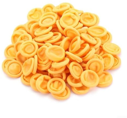 Fingerbett Gummihandschuhe 100 Stück Gummihandschuhe zum Sprühen Lackieren weiß (gelb)