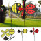 JTQYFI Biene/Marienkäfer Windmühle Whirligig Spinner Home Yard Gartendekoration