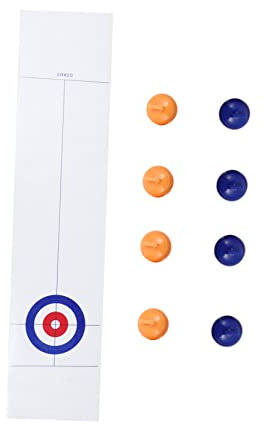 ibasenice Curling-spielset Für Jungen Und Mädchen Lernspielzeug Vlies-Kunststoff Kompaktes Design