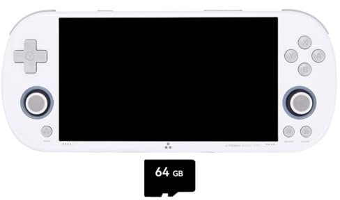 Joytopiaminds TRIMUI Smart Pro Retro Handheld Game Console, 4.96 Full Lamination IPS Screen, Retro Portable Gaming Device with 64G Storage & 12,000+ Built-in Games (White)
