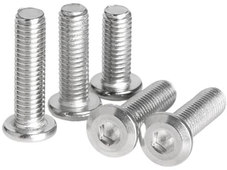 Viti per mobili esagonali a testa piatta con ipotenusa in acciaio inossidabile 304, M2, M3, M4, M5, M6, M8, M10, M12, bulloni a testa a brugola (3 mm, M4 (20 pezzi)