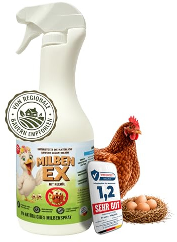 GefliederLiebe® 1L – Milbenex® mit 100 % natürlichen Wirkstoffen & Aloe Vera | Milbenmittel gegen Milben & Parasiten | Umgebungsspray & Kontaktspray mit Hautschutz & Pflege