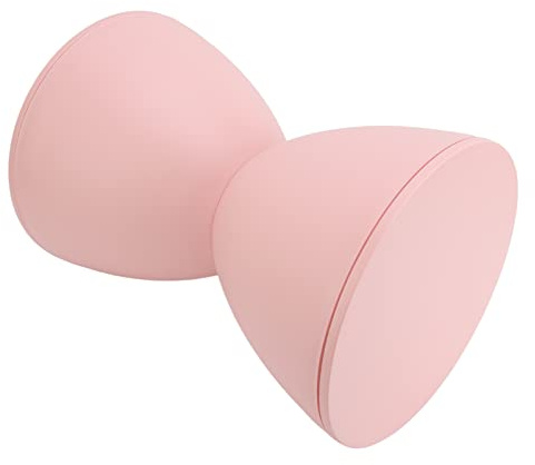 Julihai Tabouret en Plastique en Forme de Sablier, Table D'appoint Moderne et Durable pour Salle D'essayage, 11,81 Pouces de Diamètre et 16,54 Pouces de Hauteur (Pink)