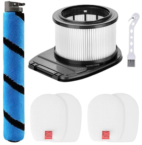 Roller Brush Filter Replacements Kits Compatible with Shark Hoover IZ300UK/ IZ300UKT/ IZ320UK/ IZ320UKT/ IZ300/ IZ320 Anti Hair Wrap Cordless Stick Vacuum Cleaner Replacement Parts Spare Kit