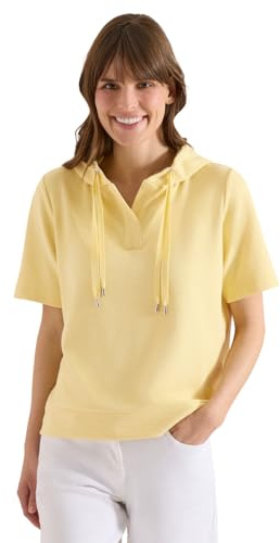 Cecil Damen Kurzarm Sweatshirt mit Kapuze