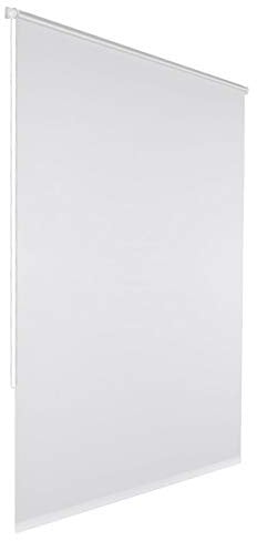 Klemmfix Verdunkelungsrollo für innen ohne Bohren :: Rollos für Fenster, blickdicht und lichtundurchlässig 75x150 cm weiß