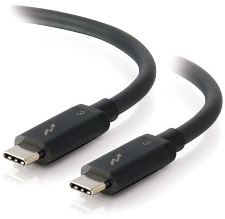 C2G 88837 0.5M USB-C to USB-C Thunderbolt 3 100 Watt Power Delivery and Data Transfer Lead Suitable for use with Galaxy S10, MacBook Pro, iPad Pro, Dell Latitude Google Pixel, Nexus, Huawei and more