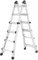 Hailo 7516-707 4-Part MTL Telescopic Ladder, Silver