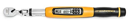 GEARWRENCH Elektronischer Drehmomentschlüssel mit Flexkopf, 0,95 cm (3/8 Zoll), mit Winkel, 3-30,5 m/lbs. - 85078