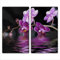 Herdabdeckplatte Abdeckung Ceranfeld Abdeckplatte Schneidebrett 2-Teilig 60x52 Orchidee Lila Spritzschutz Glasplatte Ceranfeldabdeckung Schutz Herdschutz Sicherheitsglas Glasschneidebrett 2x30x52