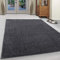 Ayyildiz Moderner Wohnzimmerteppich: Einfarbig, Flauschig, Dichter Kurzflor in Unicolor Creme - Rechteckig und mit Supersoft Feeling, Größe:160 x 230 cm, Farbe:Grau