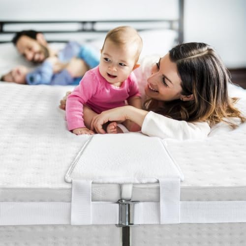 ALOFTT Bettbrücke, Twin to King Bed Bridge, Konverter-Kit für Doppelbett, Lückenfüller Pad mit Gurt, schnelles Erstellen von King-Size-Bett, Matratzenanschluss für Gästezimmer