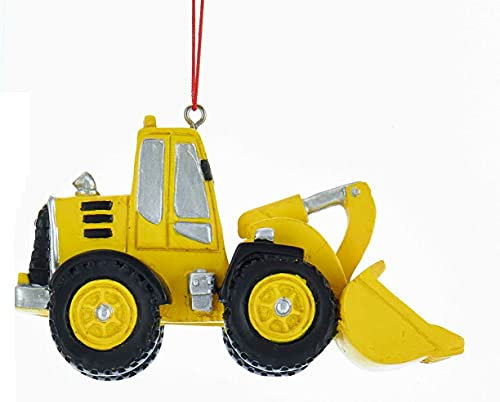 Yellow Bulldozer Ornament