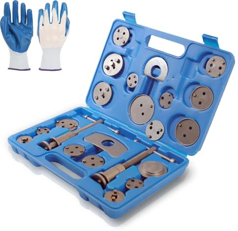 Lospitch Bremskolbenrücksteller 22 TLG Set Universal Bremskolben Kolben Rücksteller KFZ Werkzeug Satz