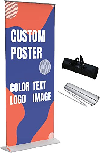 33x79 85x200cm Benutzerdefiniertes einziehbares Bannerständer-Kit Rollup-Banner Vertikale Geschäftsschilder