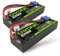 OVONIC Batterie LiPo 2S 5200 mAh 50 C 7,4 V avec coque rigide avec fiche EC5 pour voiture RC 1/10 (2 pièces)