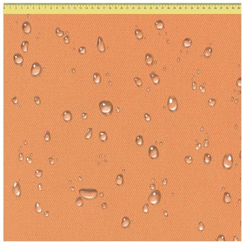 DreamRoots Tissu imperméable extérieur au metre 160 cm Largeur - Toile exterieure impermeable 100% de polyester 600D 220g/m - Tissus au metre ameublement Beige 2M