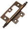 Pack of 10 Antique Bronze Flush Hinges - Medium Duty Inset Door and Cupboard Hinges