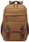 DEEVORCA Retro Rucksack Herren Elegant Groß Kapazität Tagesrucksack für 15 Zoll Laptop mit Griff Mehrere Taschen Schulrucksack Reisen Lässig Arbeit Camping Täglich Leinwand Herren Backpack Braun