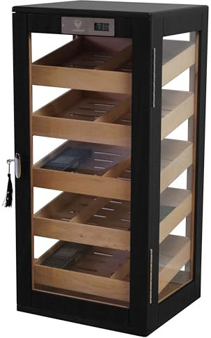 GERMANUS Humidor Schrank 33 Schwarz
