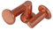 10 pièces M4 M5 M6 M8 laiton solide Rivet frapper tête plate Rivet tête plate cuivre Rivet solide laiton Rivet, M5