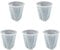 BBTISG Lot de 5 Pots à Orchidée Transparents Rigides avec Trous de Drainage pour Orchidées Plantes Succulentes et Plantes D'intérieur (12 cm)