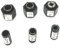 1/2, 1/4, 12mm Collet And Nut Set Replace for Dewalt DW6214 DW618 Router with Reducer Sleeves 1/2-3/8, 12.7mm-8mm, 12.7mm-6mm