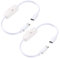 KUOQIY 2 Piezas Cable de Extensión USB Hembra a Macho con Interruptor de Botón, Cable de Encendido y Apagado Tipo-C, para lámpara de Escritorio LED Tira LED, Blanco
