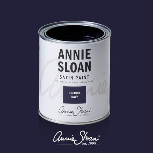 Priory Polishes Annie Sloan Oxford Navy Satin Paint 750ml