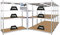 PROREGAL Mega Deal 5X Schwerlastregal Taurus XL mit TÜV/GS Zertifizierung 180x160x60cm mit Fachlast 250kg Verzinkt Kellerregal, Steckregal, Garagenregal, Lagerregal