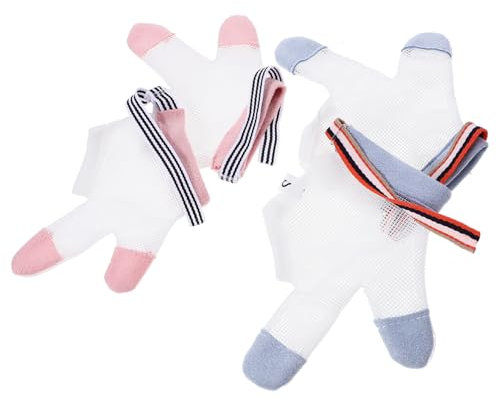 Abaodam 10pairs Boy Girl Teething Mitten Finger Sucking Guard Nail Biting Prevention Soft Material Easy to Use