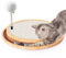 Furjoy Katzenkratzer, Natürliche Sisalmatte Kratzpads für Katzen mit Glocken Ball, Interaktives Katzenspielzeug Kugelbahn Für die Jagd auf die Jagd Mental Physical Exercise Puzzle