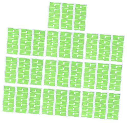 AUTSUPPL 10pcs Stickers Tagging Charger Maker Cable Tags Labels Cable Identification Tags Color Coded Wrap Around Cable Labels Cable Labels Tags Ethernet Cable Labels Labeler USB Wire Green