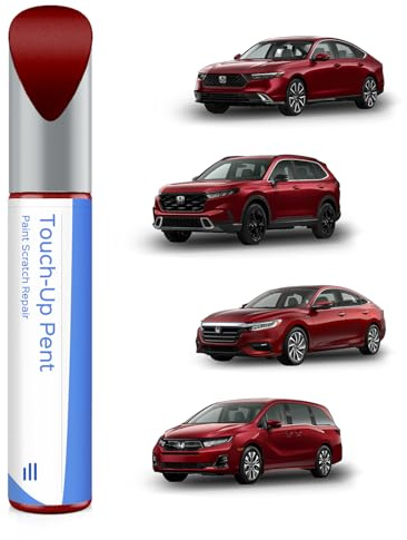 Stylo de peinture métallique Radiant Rouge R-569M pour Honda - Correspondance exacte pour les éclats et les rayures