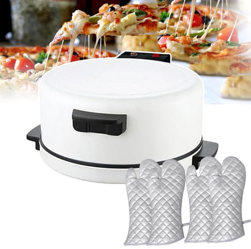 forplubossmmp Mini Horno para Pizza De 11,8 | Máquina para Hacer Pizza Antiadherente De 2000W | Máquina para Hacer Pan Y Pizza Automática | Horno Profesional para Pizza con Parrilla
