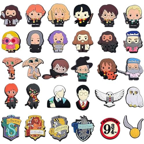 Crocs Anstecker, 30 Stück Anime Charms Schuhdekorations Charms Süßes Schuhe Zubehör, für Schuhe DIY Halloween Deko Weihnachten Deko
