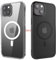 ANEWSIR Cover Magnetica Per iPhone 13 2 Pezzi (Trasparente + Opaca Nero), Compatibile con Magsafe, Protezione Antiurto, Custodia per iPhone 13 6.1 pollici.