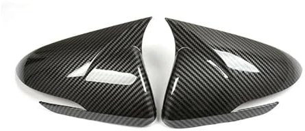 Spiegelkappe Außenspiegel Für H& Für A&CCENT Für Solaris Für I30 2017 2018 2019 2020 2021 2022 Rückspiegelabdeckung Rückspiegel Auto Shell Trim Carbon Fiber Rückspiegel Kappe(Carbon Look)