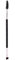 Brosse à sourcils double brosse de maquillage brosse à cils poignée en plastique