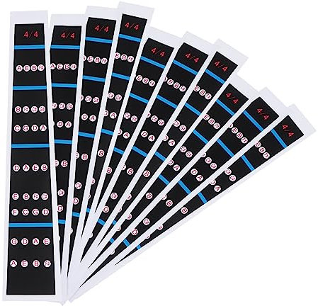 OFFSCH 20 Blatt Geigenfinger Aufkleber Griffbrett Griffbrett Abziehbilder Cello Fingerführung Geigenzubehör Geigen Fingerführung Griffbrett Aufkleber Geigendiagramm Poster