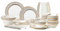 NNYCC Piatti e Ciotole Set 42 Pezzi Porcellana Set Stoviglie E Graffi Resistente Set Stoviglie Luce Stile Lusso Porcellana Traslucido Lavastoviglie Microonde Sicuro