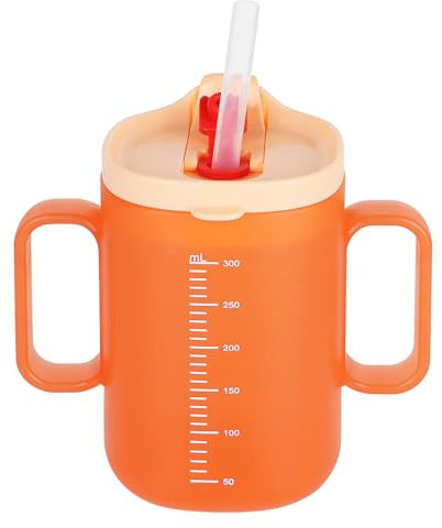 ICEBLUEOR 300ml/10Oz Sippy Cup for Toddlers, No Spill Toddler Cup with Handles, Leakproof Baby Water Bottle for 12 Months+, 3 in 1 Toddler Drinking Cup for Water Soup Milk Juice